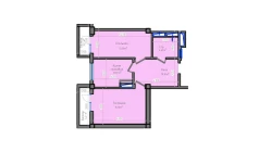 2-xonali xonadon 64.8 m²  8/13 qavat | ORZU SAROYI Turar-joy majmuasi