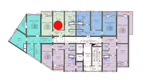 2-комнатная квартира 52.3 м²  16/16 этаж | Жилой комплекс TRINITY