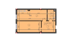 3-комн. квартира 52 м²  1/12 этаж | Жилой комплекс Sokin hayot