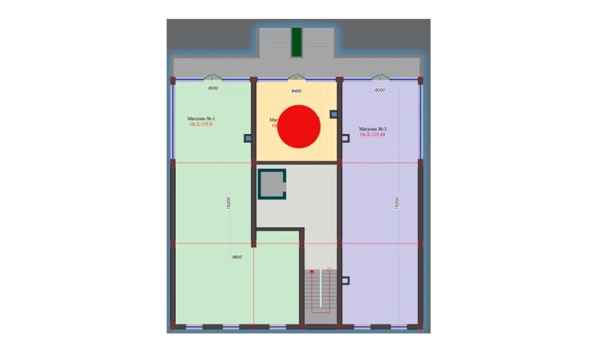 1-xonali xonadon 44.88 m²  1/10 qavat | Ooo Angren smart city 1 Turar-joy majmuasi