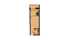 1-xonali xonadon 29.24 m²  10/10 qavat | YANGIOBOD RESIDENCE Turar-joy majmuasi