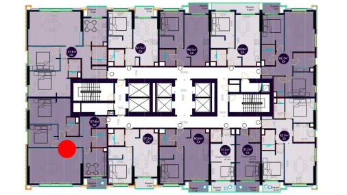 3-xonali xonadon 127.6 m²  11/20 qavat | Central Avenue Turar-joy majmuasi