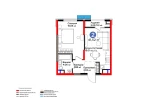 2-комн. квартира 42.76 м²  3/9 этаж | Жилой комплекс BI Sad'O