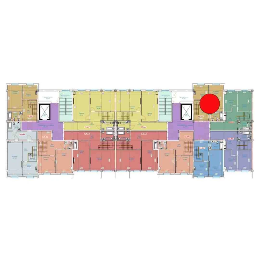 1-комн. квартира 90.6 м²  1/9 этаж | Жилой комплекс YANGI AVLOD