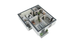 2-xonali xonadon 76.9 m²  5/7 qavat | G'IJDUVON CITY Turar-joy majmuasi