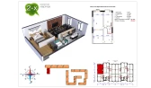 2-xonali xonadon 66.8 m²  12/11 qavat | Uchtepa Avenue Turar-joy majmuasi
