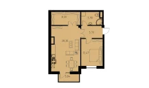 2-комн. квартира 61.75 м²  7/9 этаж | Жилой комплекс MINGCHINOR