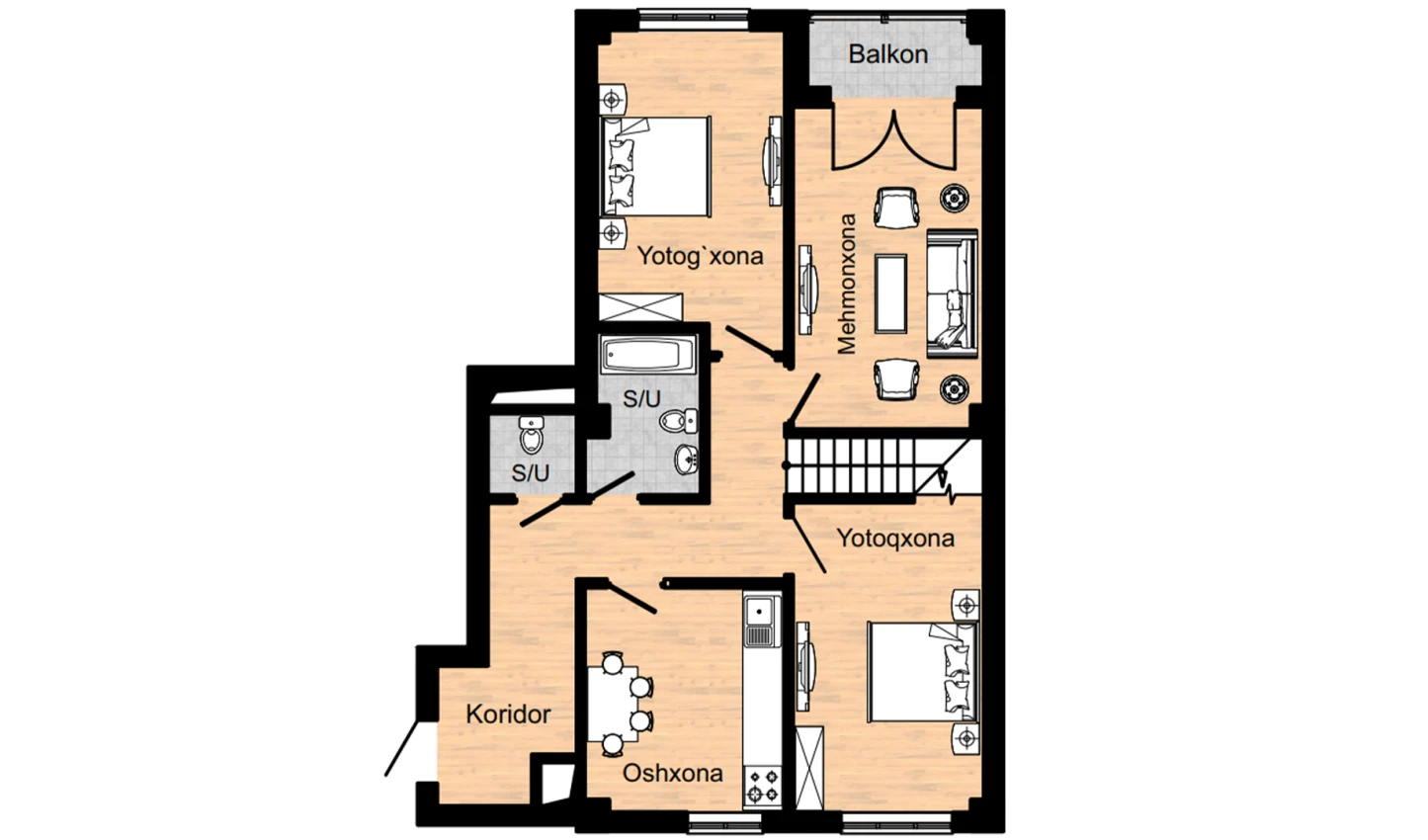 3-комн. квартира 304.97 м²  16/16 этаж | Жилой комплекс Musaffo