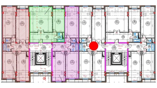 4-xonali xonadon 113.42 m²  8/8 qavat | Ziynat Capital Turar-joy majmuasi