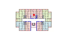 1-xonali xonadon 57.4 m²  2/9 qavat | SHOHSAROY Turar-joy majmuasi