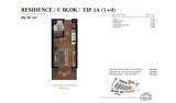 1-комн. квартира 25.24 м² 1/7 этаж | Жилой комплекс TUSHLAR VODIYSI 1-комн. квартира 25.24 м² 1/7 этаж | Жилой комплекс TUSHLAR VODIYSI