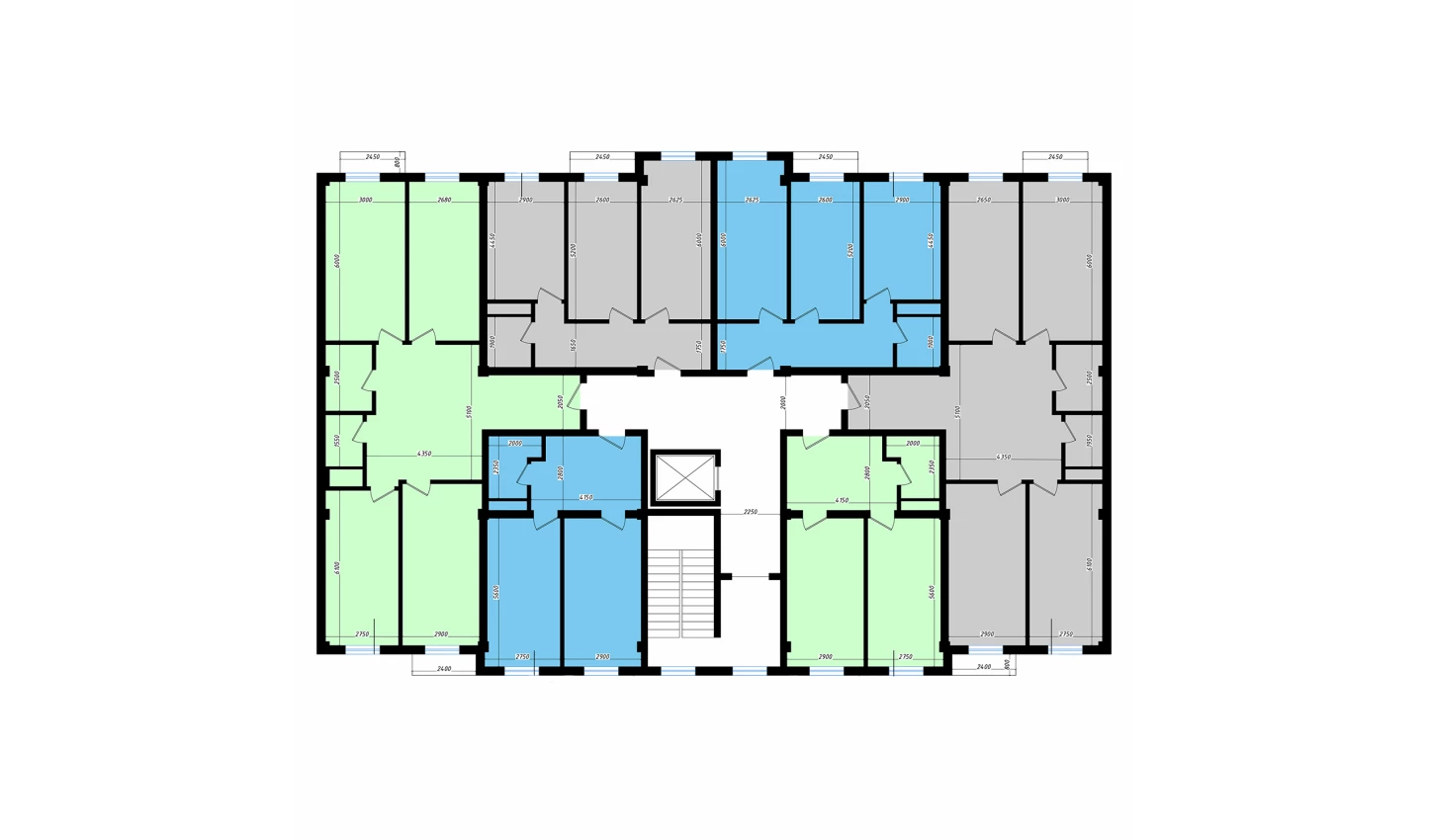 1-комн. квартира 49.1 м²  6/10 этаж | Жилой комплекс Ko'kcha-Oqtepa