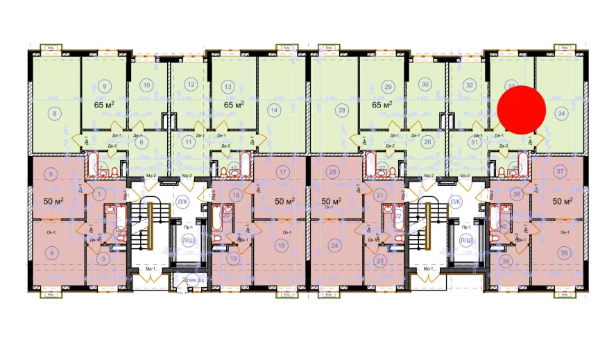 2-xonali xonadon 65 m²  9/9 qavat | Uchtepa Avenue Turar-joy majmuasi