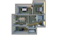 3-комн. квартира 104 м²  7/10 этаж | Жилой комплекс BRIDGE