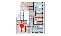 3-комн. квартира 68.23 м²  10/16 этаж | Жилой комплекс SOKIN DIYOR