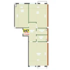 2-комн. квартира 109.4 м²  7/9 этаж | Жилой комплекс YANGI AVLOD