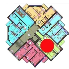 1-xonali xonadon 53.6 m²  4/11 qavat | ANHOR AVENUE Turar-joy majmuasi