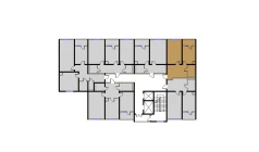 1-комн. квартира 52.09 м²  9/16 этаж | Жилой комплекс BRILLIANT