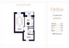 1-xonali xonadon 39.85 m² 7/10 qavat | ORIFON Turar-joy majmuasi 1-xonali xonadon 39.85 m² 7/10 qavat | ORIFON Turar-joy majmuasi
