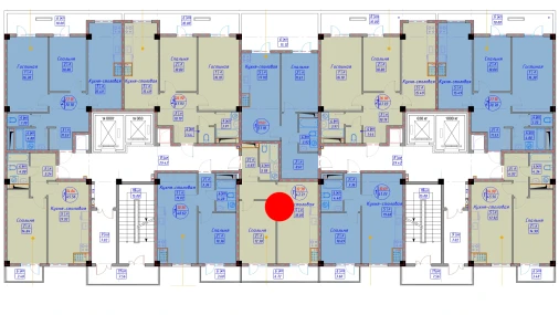 1-xonali xonadon 52.01 m²  2/12 qavat | SPUTNIK AVENUE Turar-joy majmuasi