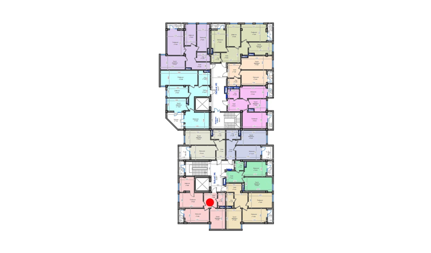 3-xonali xonadon 70.8 m²  10/13 qavat | ORZU SAROYI Turar-joy majmuasi