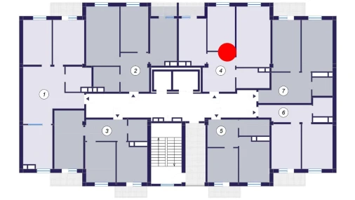 2-комнатная квартира 73.09 м²  5/10 этаж | Жилой комплекс KAMALAK