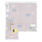 1-xonali xonadon 112.8 m²  1/9 qavat | YANGI AVLOD Turar-joy majmuasi