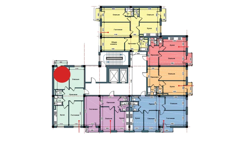 3-комнатная квартира 85.3 м²  3/10 этаж | Жилой комплекс NUR BARAKA