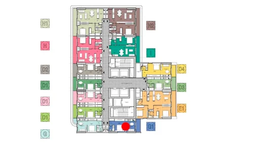 1-комнатная квартира 39.07 м²  5/19 этаж | Жилой комплекс Resim Taşkent