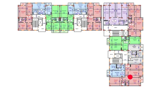 3-комнатная квартира 110.11 м²  9/9 этаж | Жилой комплекс SHAYX-UL OLAM