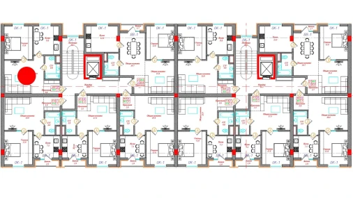 2-xonali xonadon 58 m²  12/12 qavat | CHINARA PARK Turar-joy majmuasi