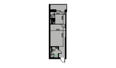 1-xonali xonadon 29.24 m²  3/10 qavat | YANGIOBOD RESIDENCE Turar-joy majmuasi