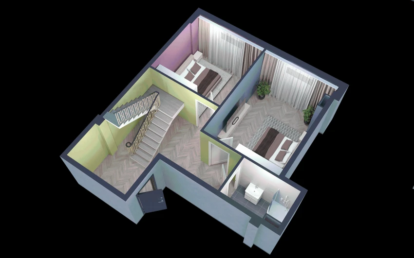 1-xonali xonadon 112.8 m²  1/9 qavat | YANGI AVLOD Turar-joy majmuasi