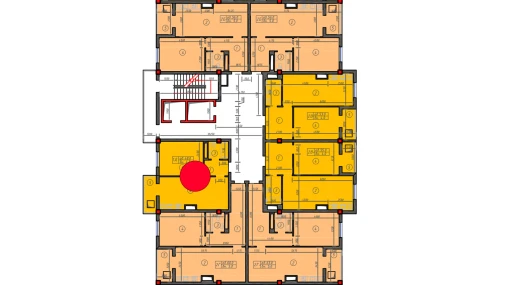 1-xonali xonadon 48 m²  3/12 qavat | Sokin hayot Turar-joy majmuasi