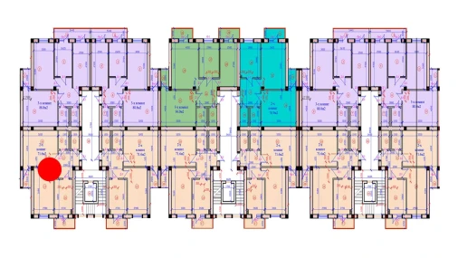 2-комнатная квартира 71.6 м²  3/7 этаж | Жилой комплекс G'IJDUVON CITY