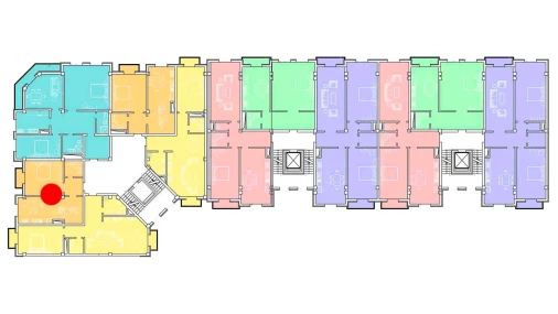 3-xonali xonadon 65.72 m²  2/8 qavat | Ziynat Capital Turar-joy majmuasi