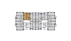 2-xonali xonadon 53.89 m²  16/16 qavat | BRILLIANT Turar-joy majmuasi