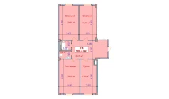 3-комн. квартира 108.47 м²  1/9 этаж | Жилой комплекс SHAYX-UL OLAM