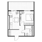 1-комн. квартира 33 м²  10/14 этаж | Жилой комплекс PARVOZ