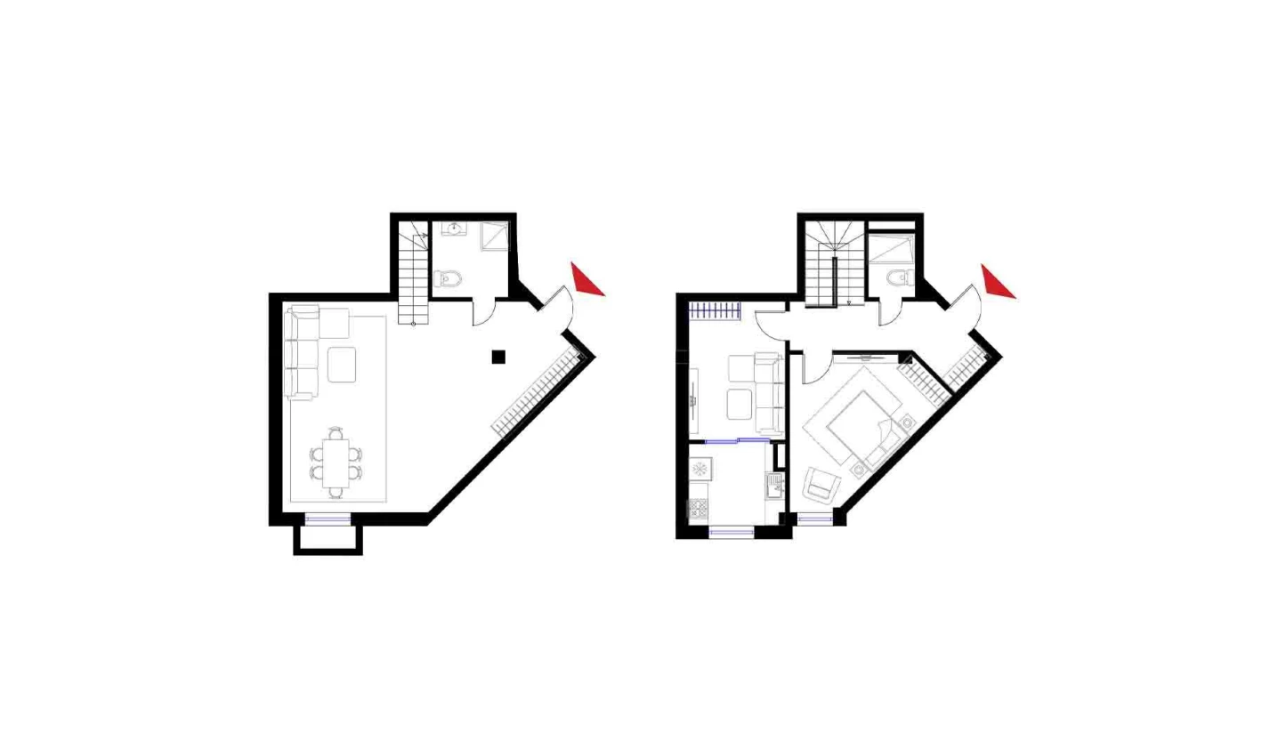 2-xonali xonadon 110.4 m²  1/6 qavat | CHOSHTEPA GARDEN Turar-joy majmuasi