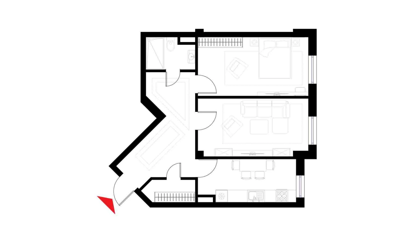 2-комн. квартира 64.3 м² 4/6 этаж | Жилой комплекс CHOSHTEPA GARDEN 2-комн. квартира 64.3 м² 4/6 этаж | Жилой комплекс CHOSHTEPA GARDEN