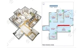 3-комн. квартира 100 м²  1/10 этаж | Жилой комплекс Sky Avenue