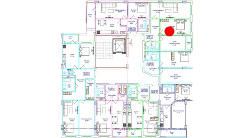 2-комнатная квартира 66.15 м²  4/9 этаж | Жилой комплекс UCHTEPA CITY