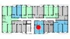 1-xonali xonadon 44.68 m²  9/10 qavat | Ko'kcha-Oqtepa Turar-joy majmuasi