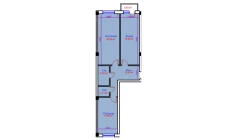 2-комн. квартира 71.23 м²  2/10 этаж | Жилой комплекс Ko'kcha-Oqtepa