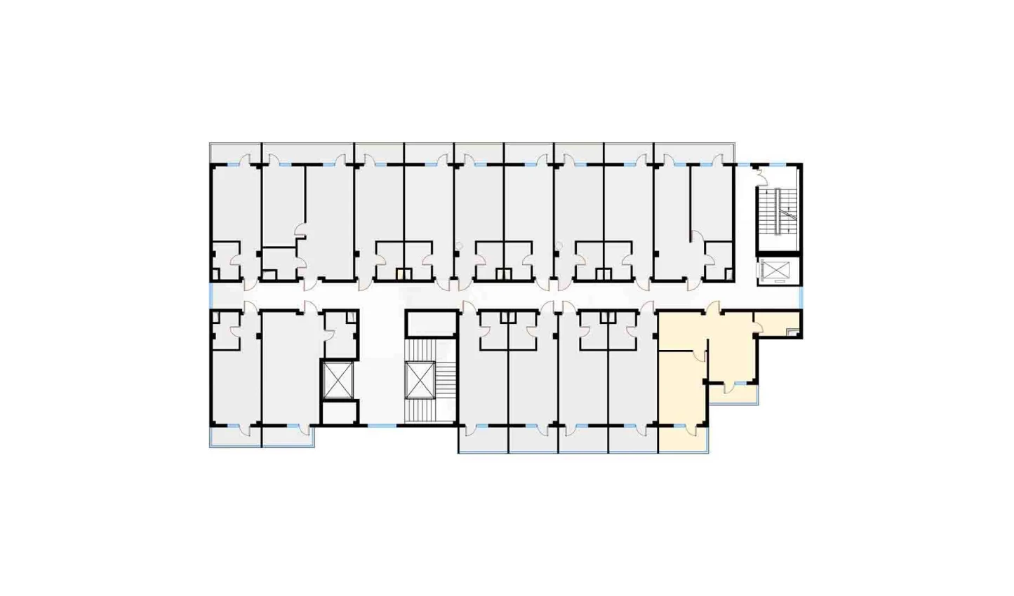 2-xonali xonadon 54.19 m²  3/7 qavat | Bochka Resort Turar-joy majmuasi