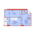 2-комн. квартира 58.94 м²  4/8 этаж | Жилой комплекс CAPITAL AVENUE