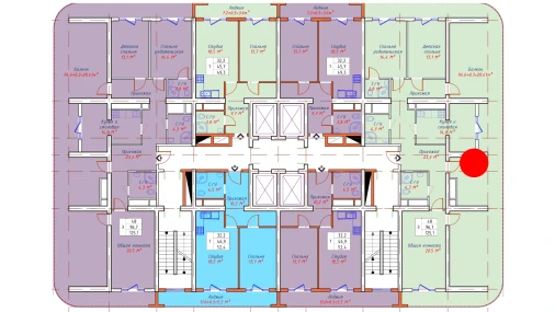 3-комнатная квартира 125.1 м²  21/22 этаж | Жилой комплекс TXT Tower