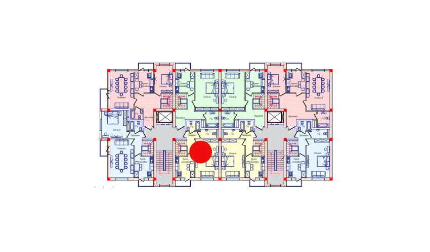 3-xonali xonadon 107.9 m²  7/8 qavat | STAR HOUSE RESIDENCE Turar-joy majmuasi