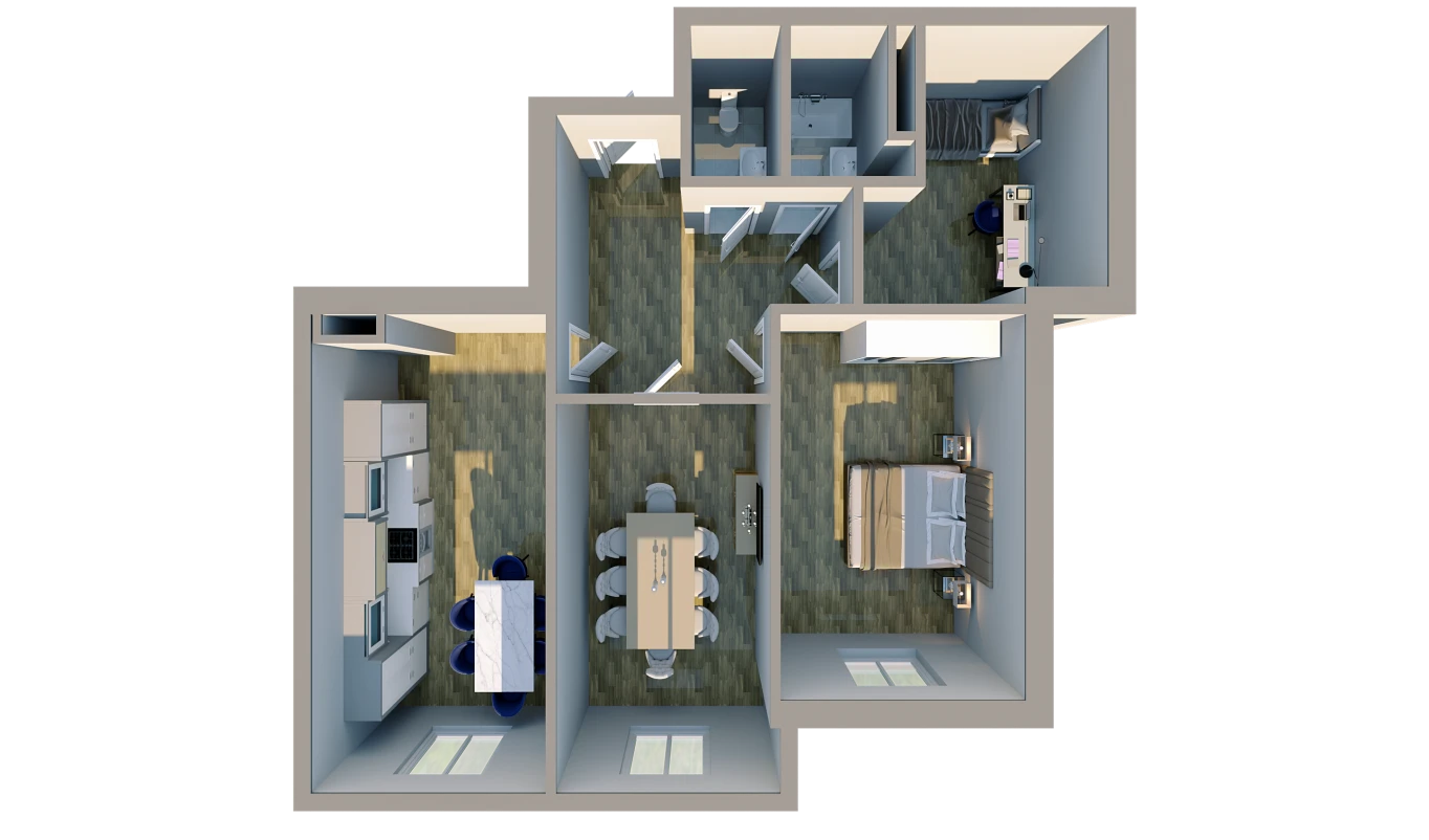3-комн. квартира 97.8 м²  9/10 этаж | Жилой комплекс BRIDGE
